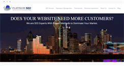Desktop Screenshot of platinumseoservices.com